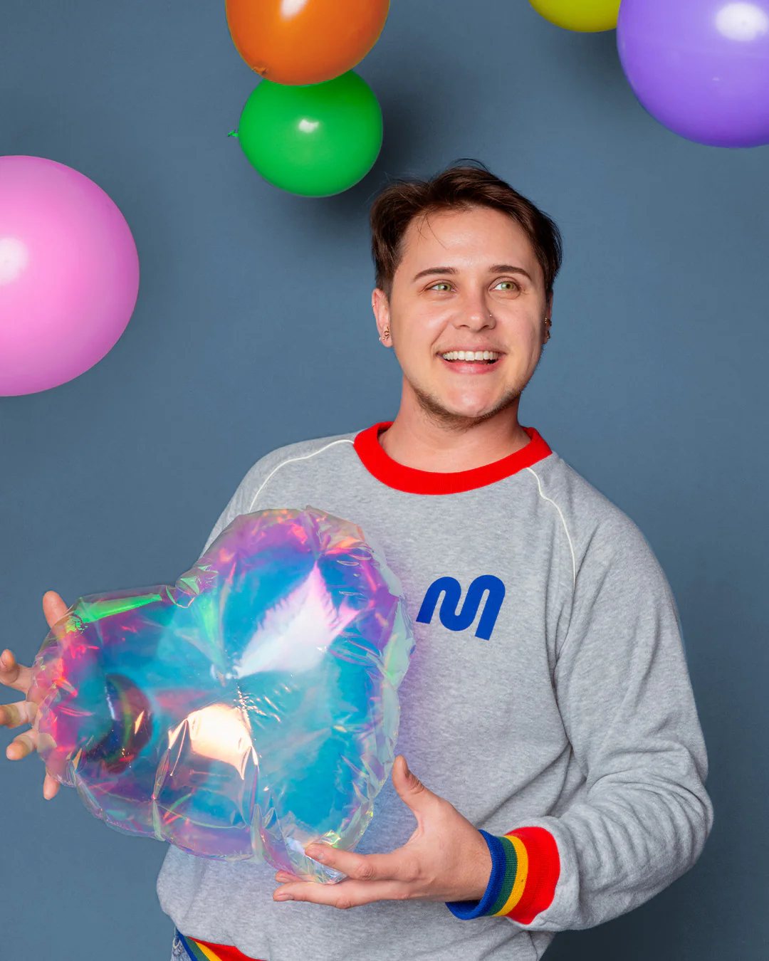 Always Proud Rainbow Stripe Sweatshirt - Image 4