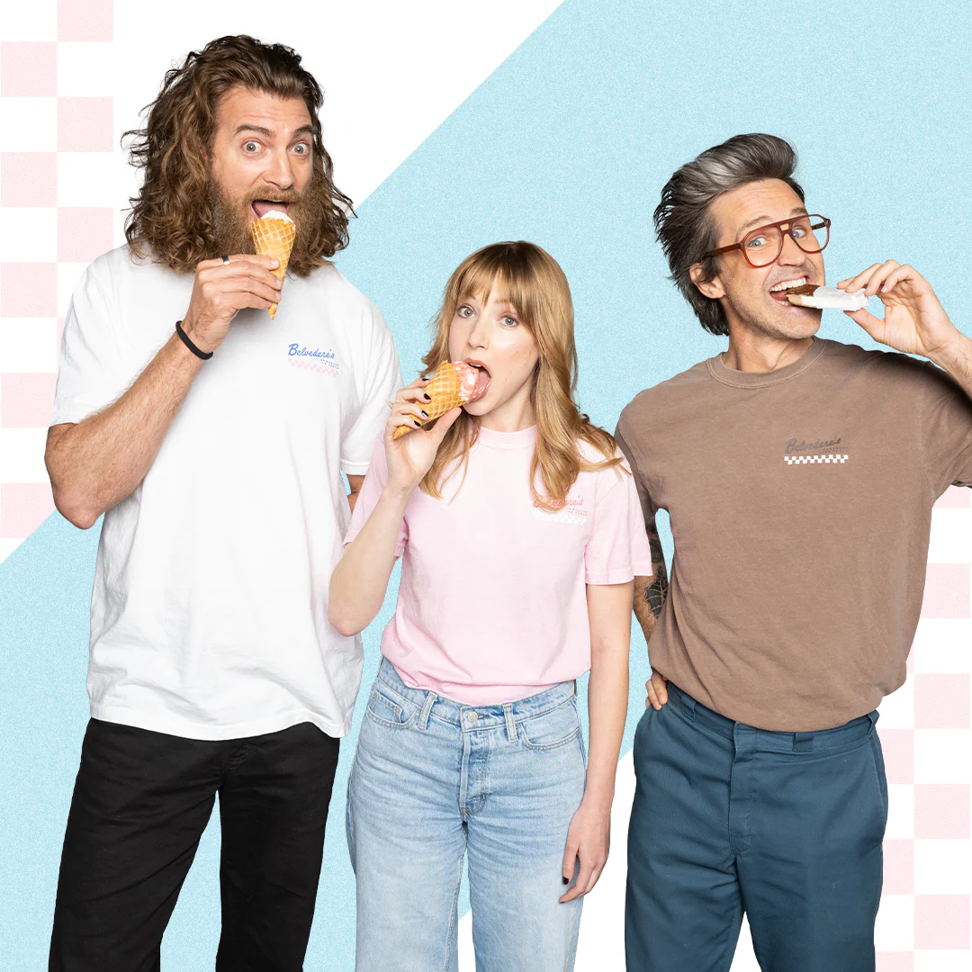 Belvedere's Ice Cream Shop Tee (Vanilla) - Image 4