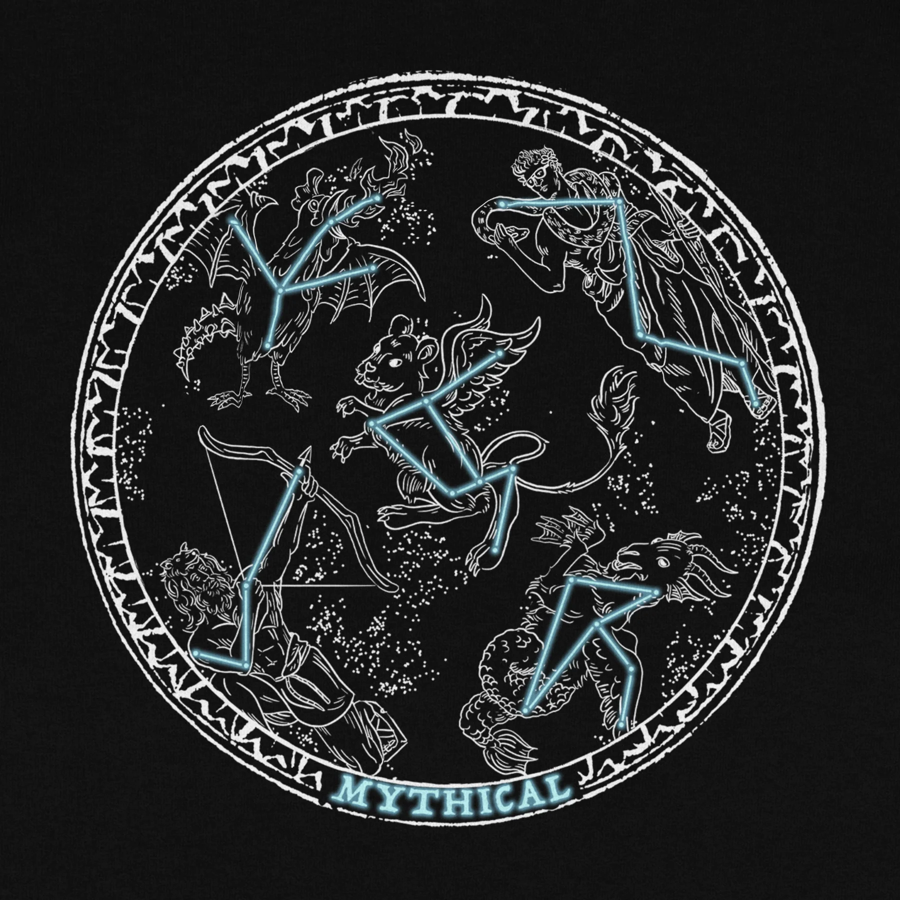 Mythical Constellations Glow-in-the-Dark Hoodie - Image 4