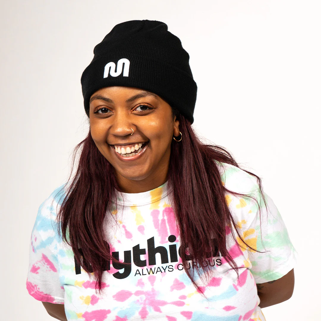 Mythical Embroidered Beanie (Black) - Image 3