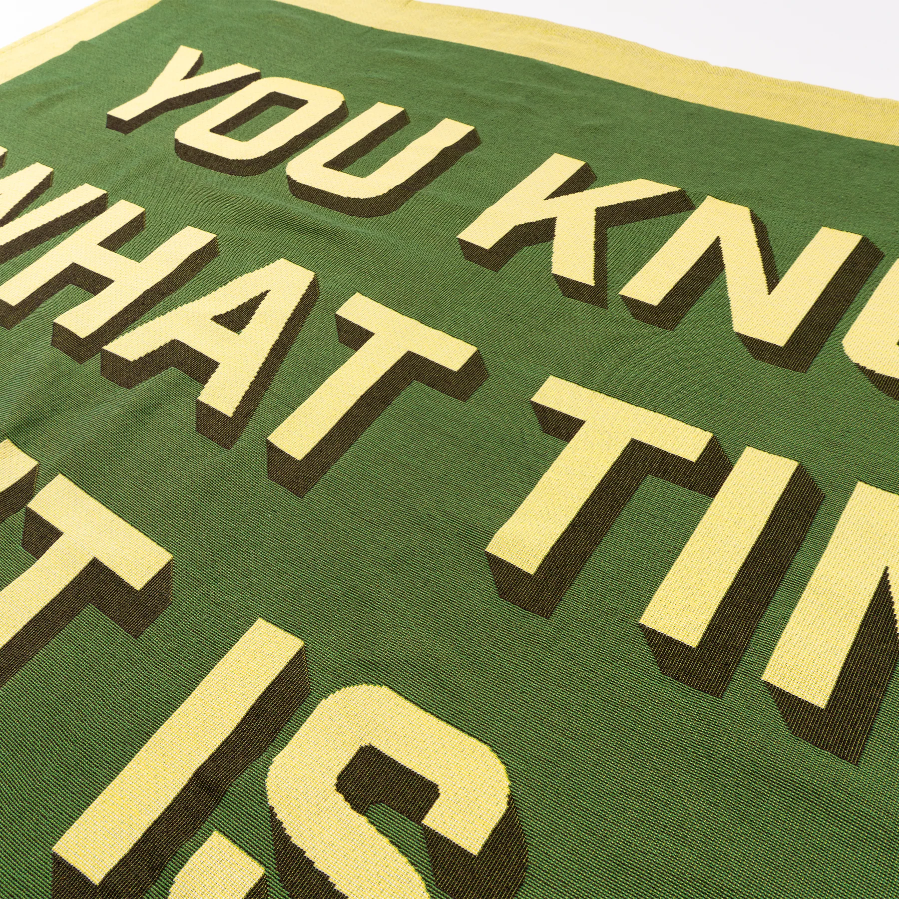 You Know What Time It Is Woven Blanket - Image 3
